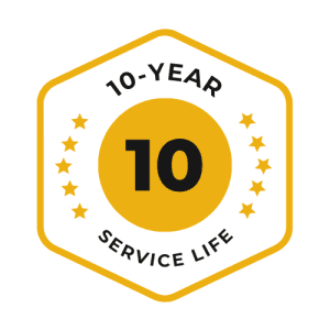 10 Year Service Life 300X300 1